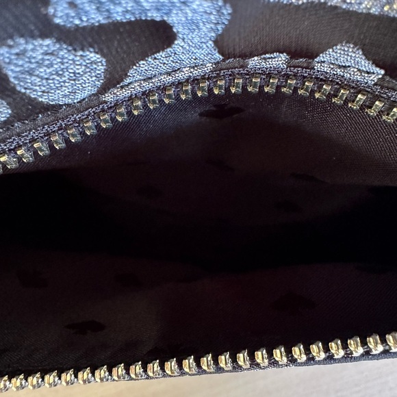 Kate Spade Chelsea Medium leopard print Backpack NWT Black Gold - Picture 6 of 8